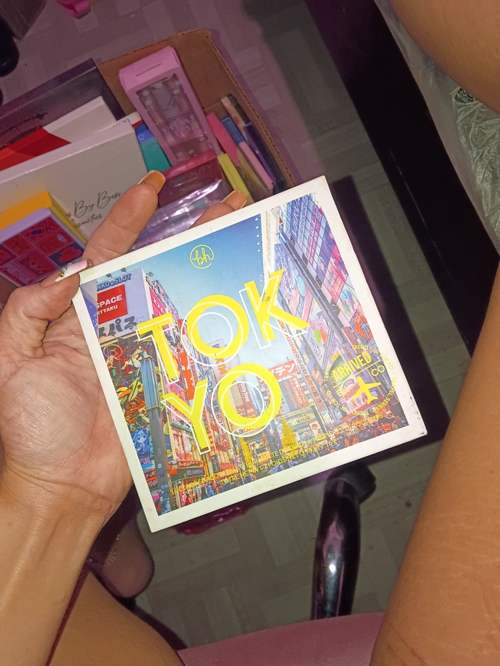 Tokyo Graphic Art Print with Bold Yellow Text